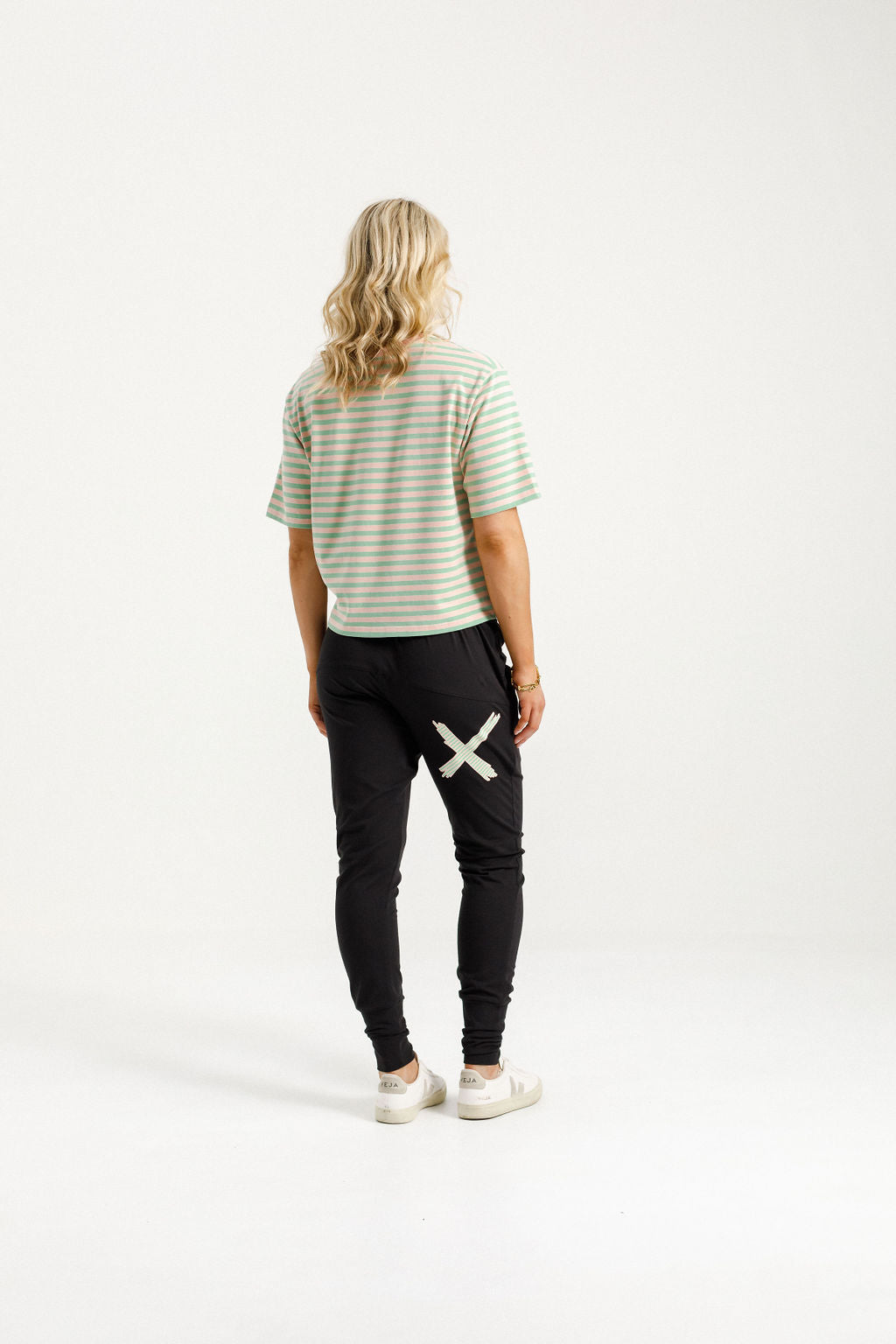 Apartment Pants - Black with Candy Apple X