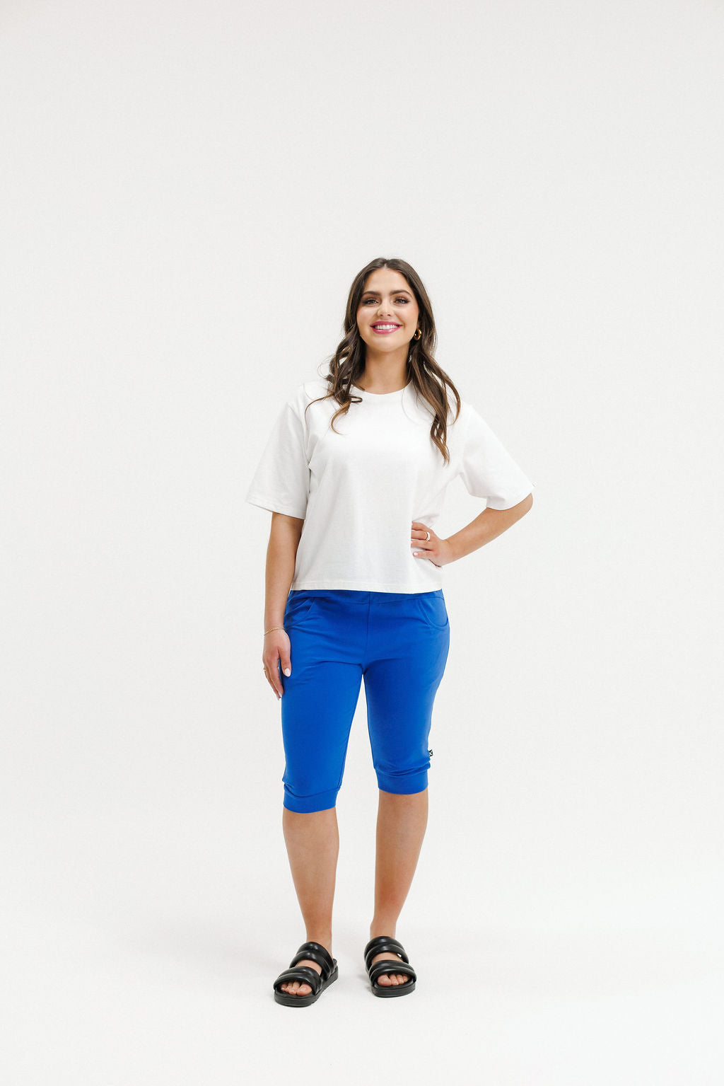 COMING SOON - 3/4 Apartment Pants - Coastal Blue with Mist X