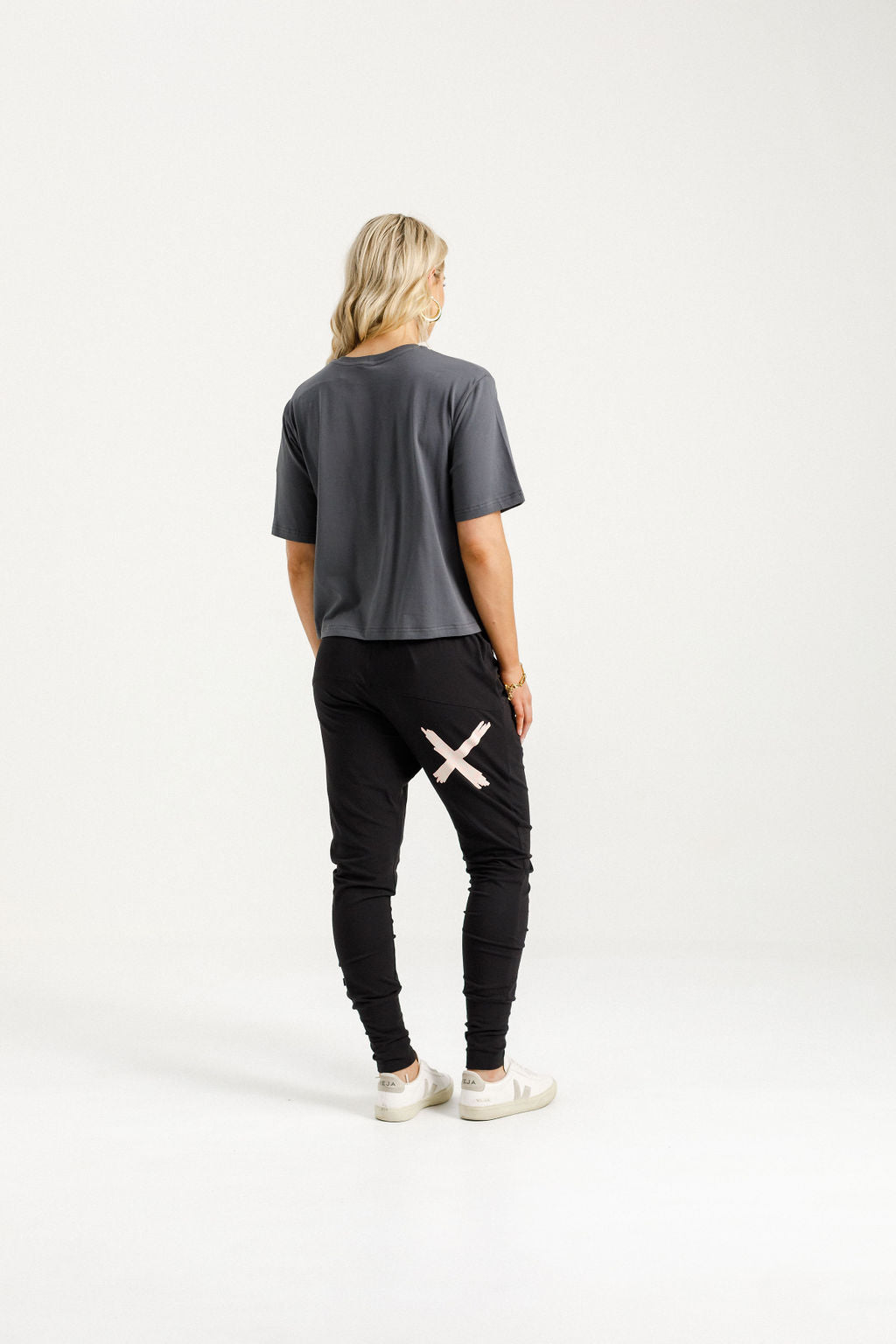 Coming Soon - Apartment Pants - Black with Blossom Daisy X