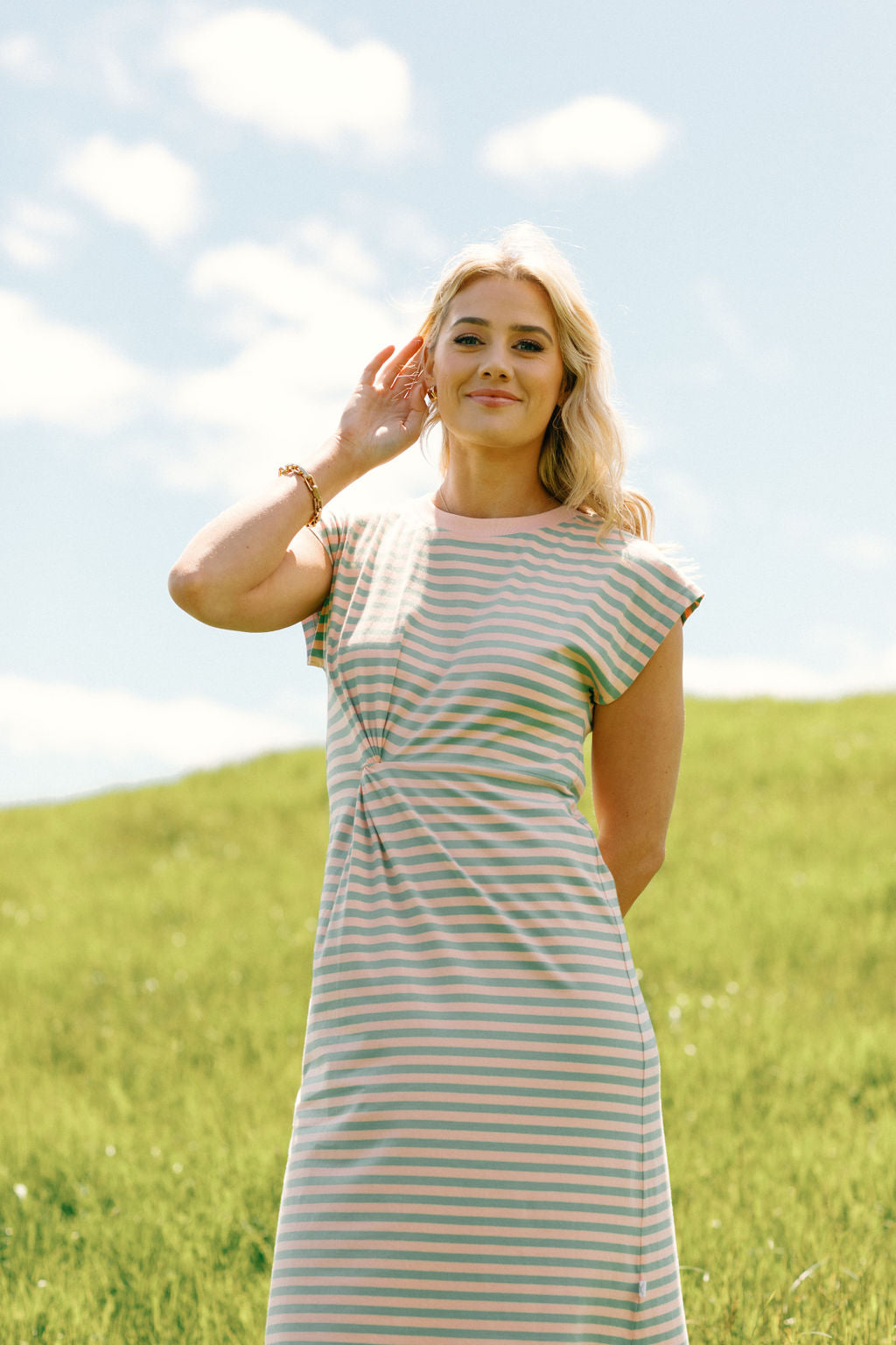 Aubrey Dress - Candy Apple Stripes