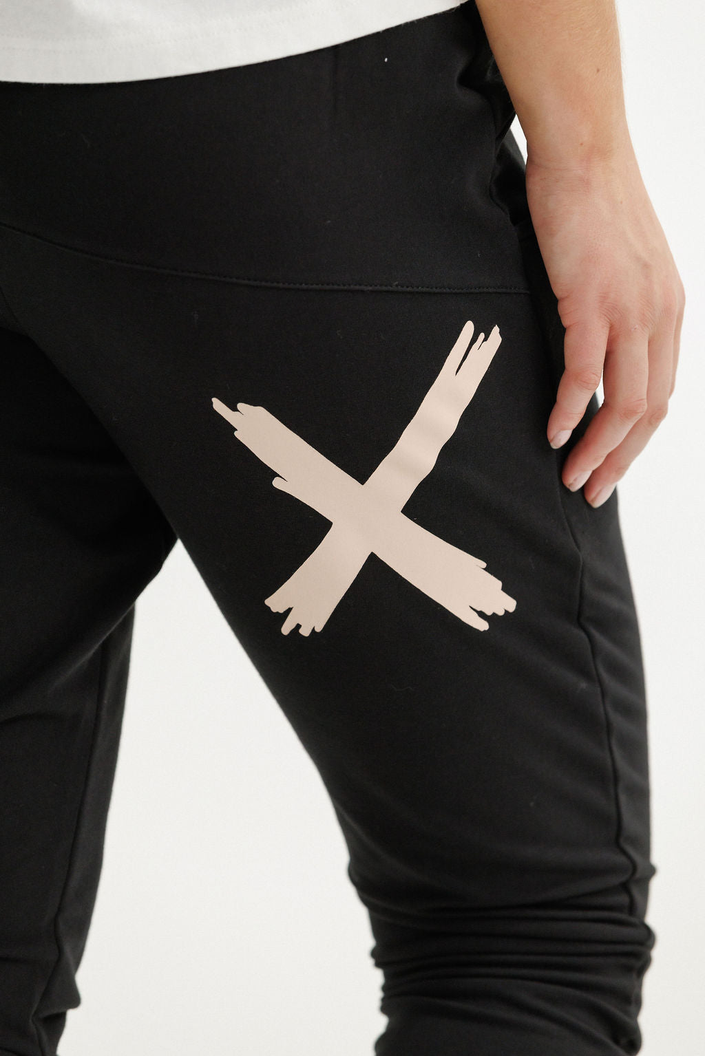 Coming Soon - Apartment Pants - Winter Weight - Black with Peach Parfait X