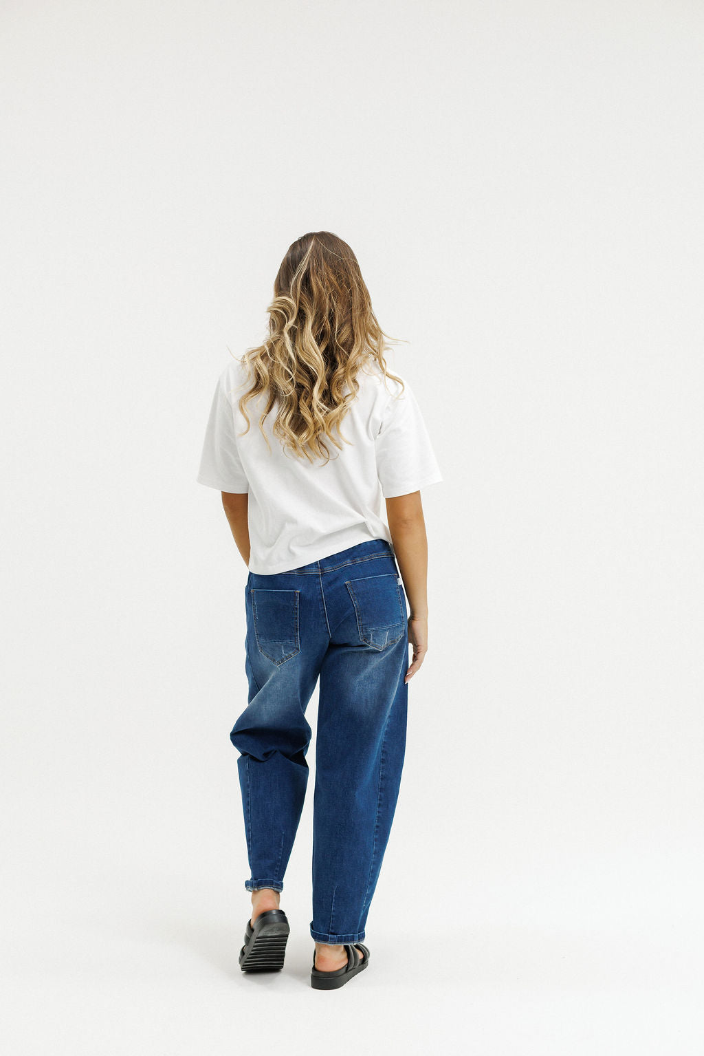 Barrel Jeans - Blue Wash