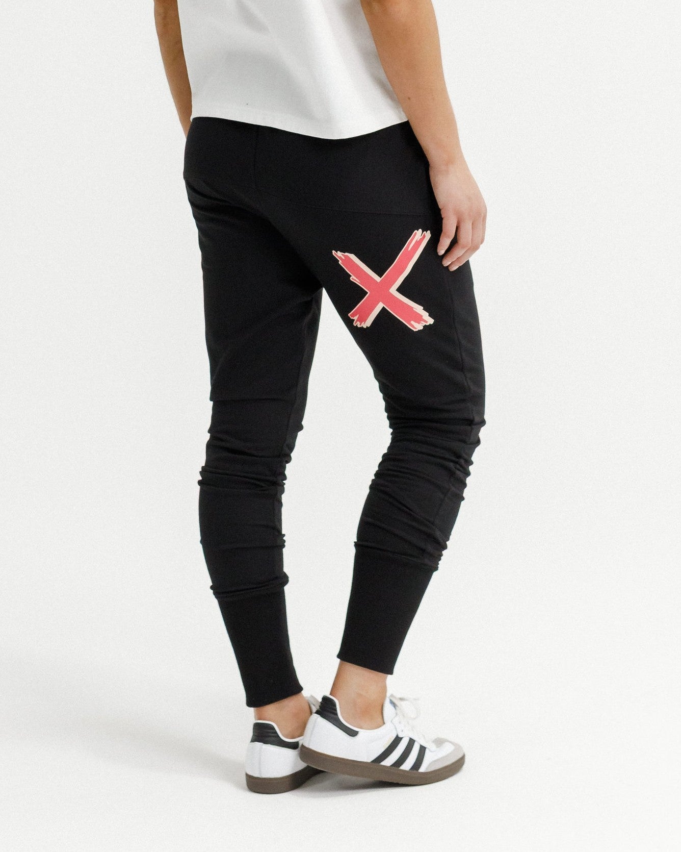 Apartment Pants - Alpine Weight - Black with Coral Shadow X