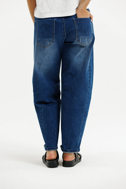 Barrel Jeans - Blue Wash