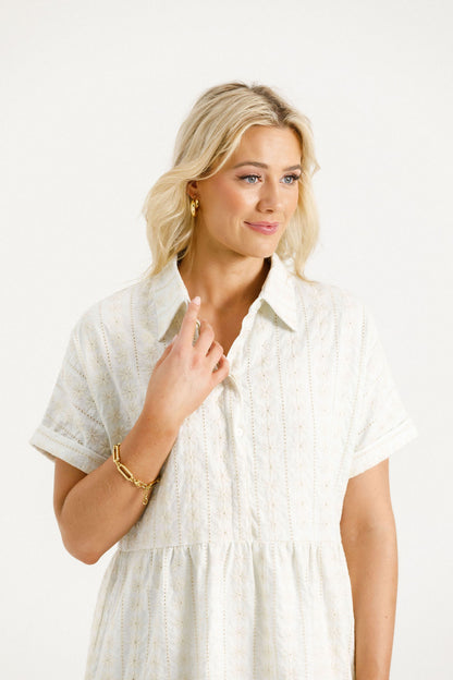 Lolo Dress - Cream Daisies