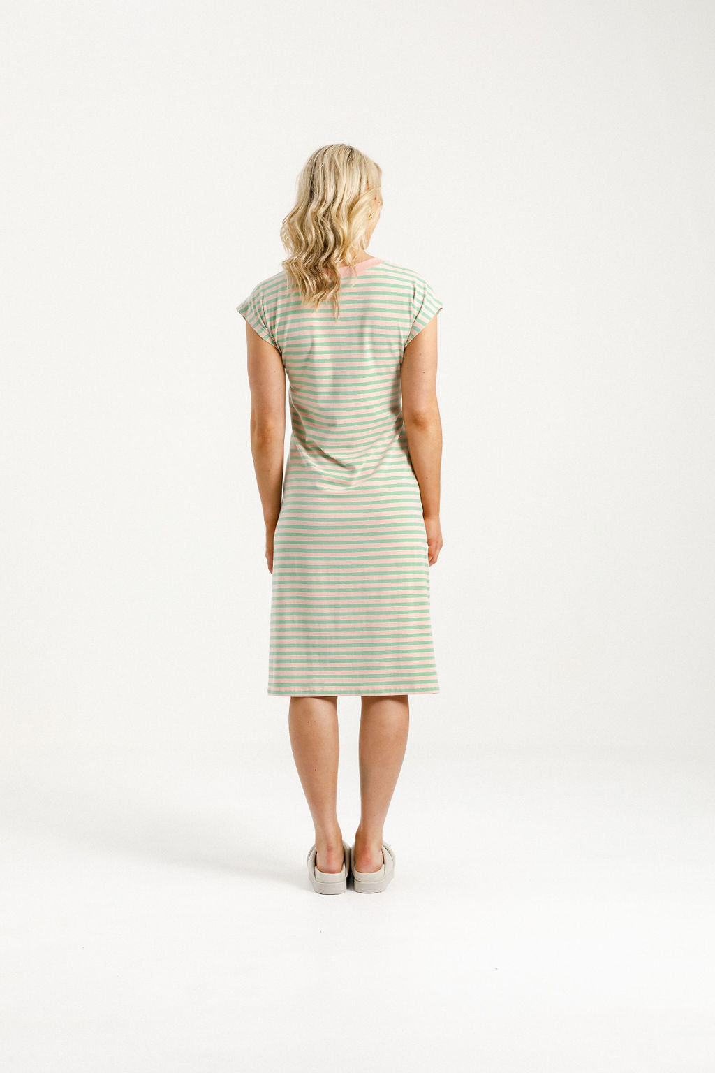 Aubrey Dress - Candy Apple Stripes