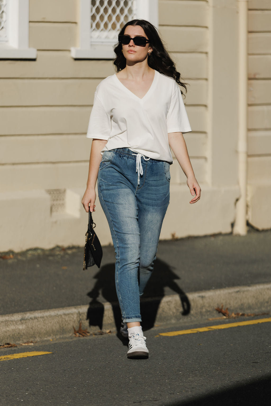 COMING SOON - V Neck Tee - Vanilla