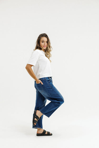 Barrel Jeans - Blue Wash