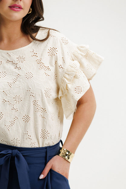 COMING SOON - Evelyn Blouse - Coastal Daisies