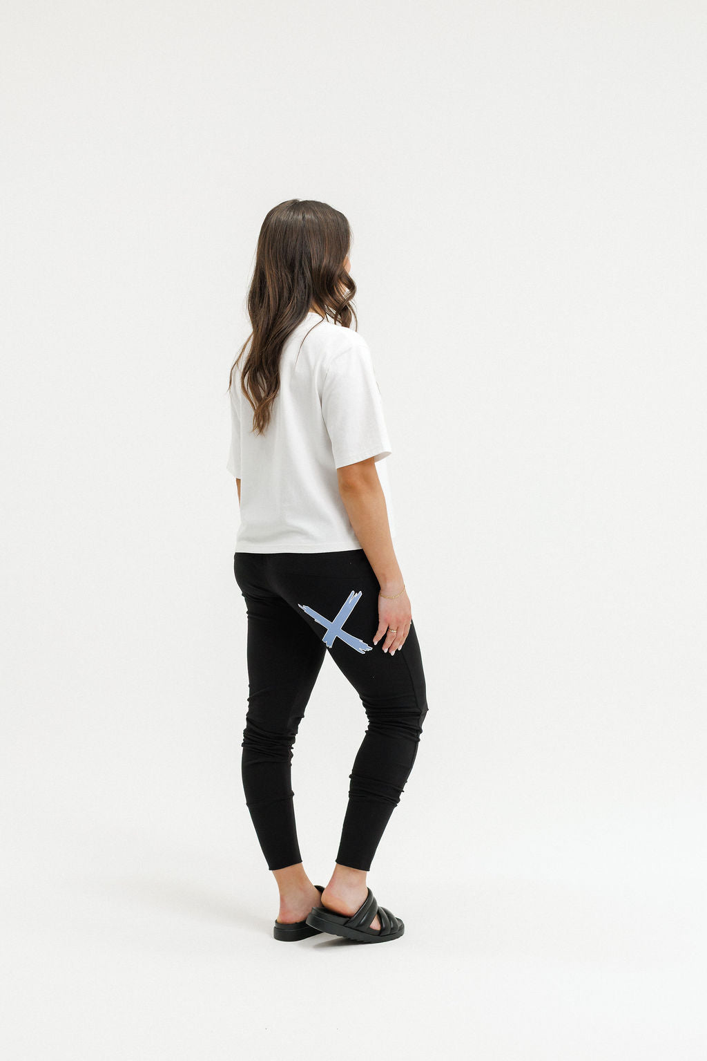 COMING SOON - Apartment Pants - Black with Hydrangea/White X