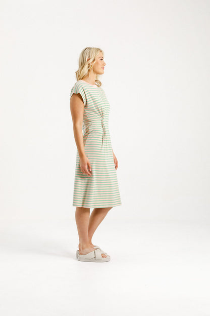 Aubrey Dress - Candy Apple Stripes