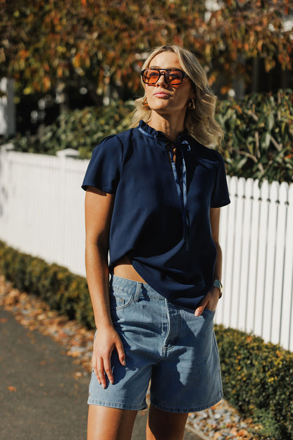 Coming Soon - Katherine Top - Navy