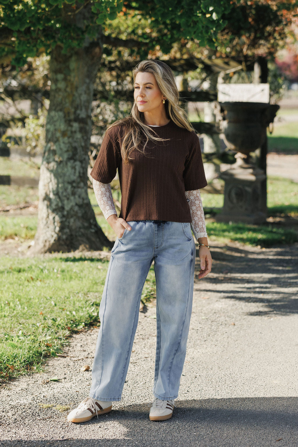 Barrel Jeans - Sky Wash