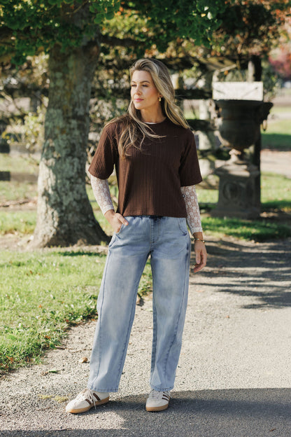 Barrel Jeans - Sky Wash