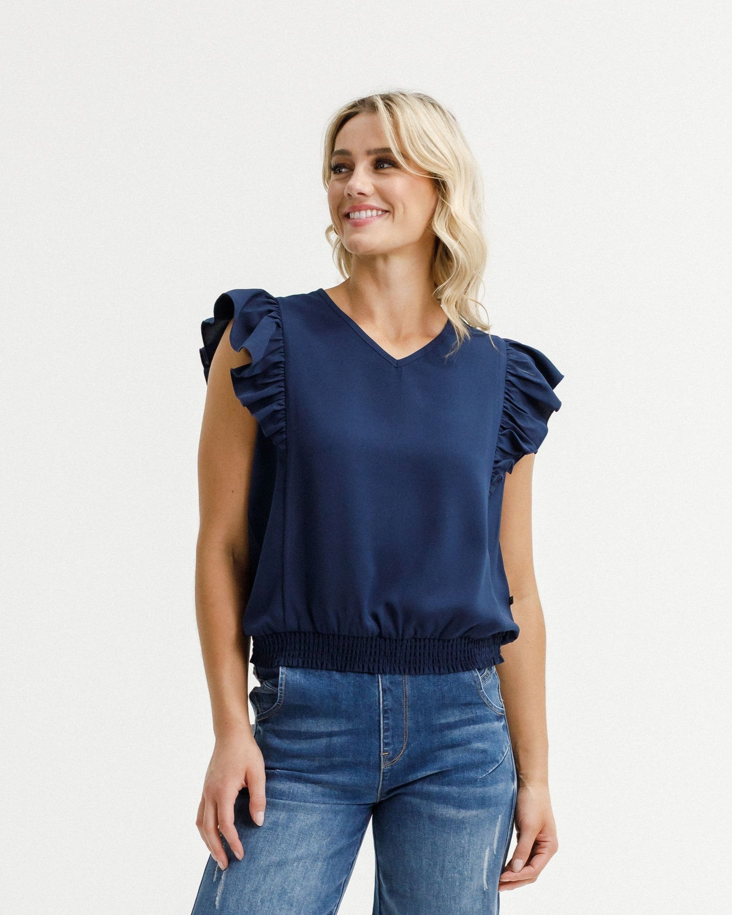Coming Soon - Lauren Top - Navy