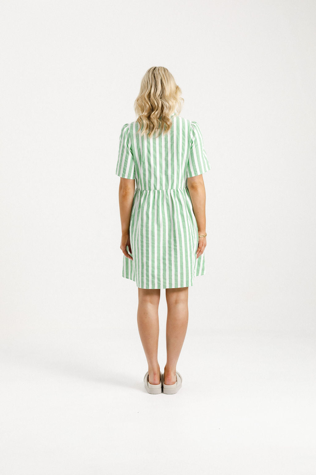 Cleo Mini Dress - Apple Stripes