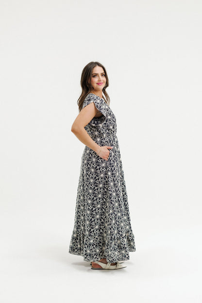 COMING SOON - Greta Dress - Black Champagne
