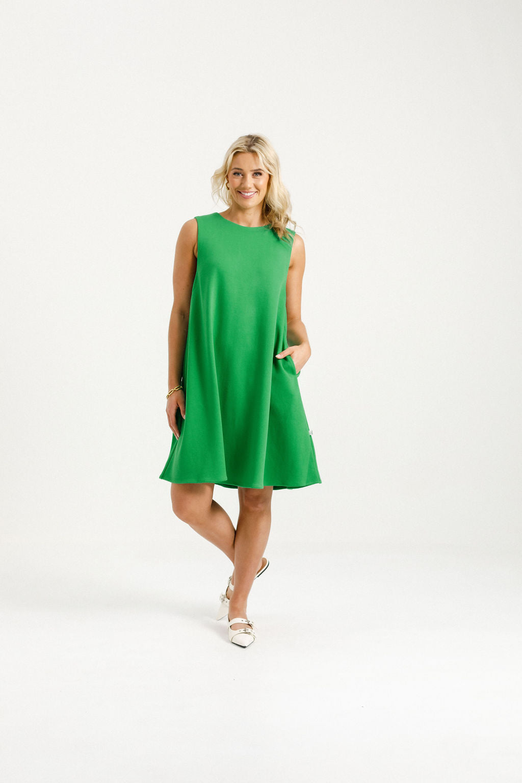 July Dress - Kelly Green