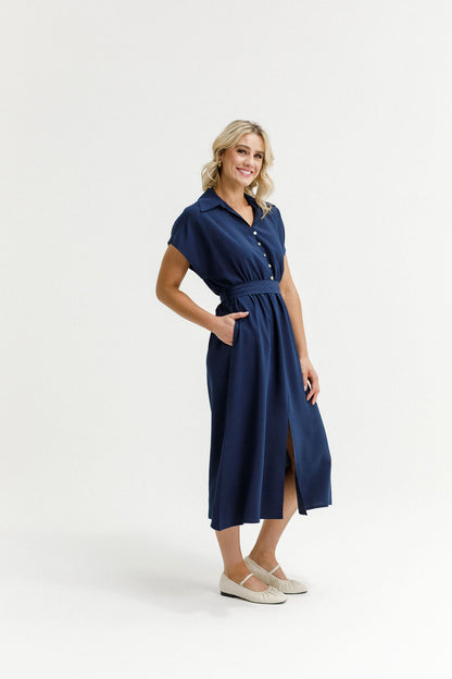 Coming Soon - Ella Dress - Navy
