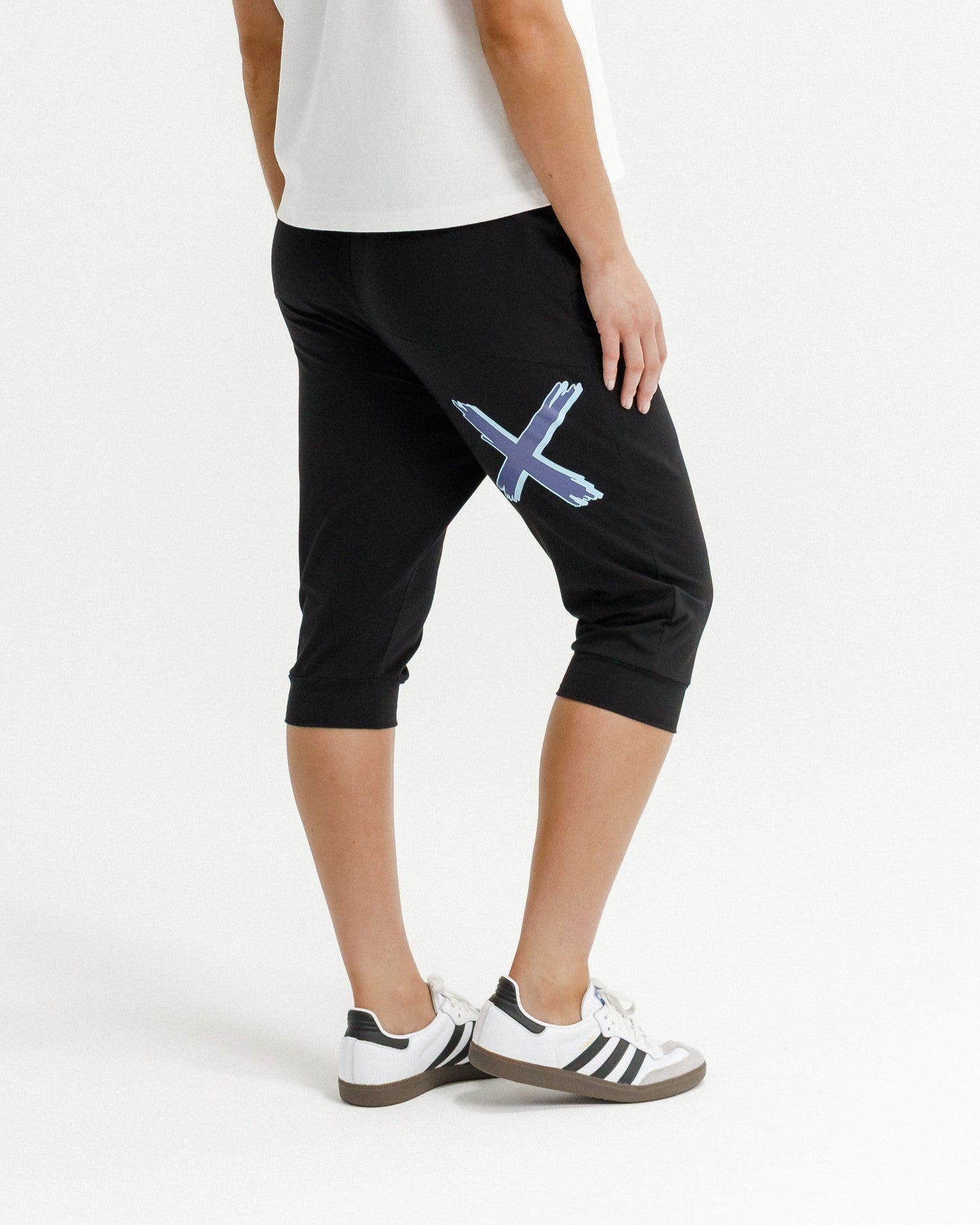 Coming Soon - 3/4 Apartment Pants - Black with Marine Blue Shadow X