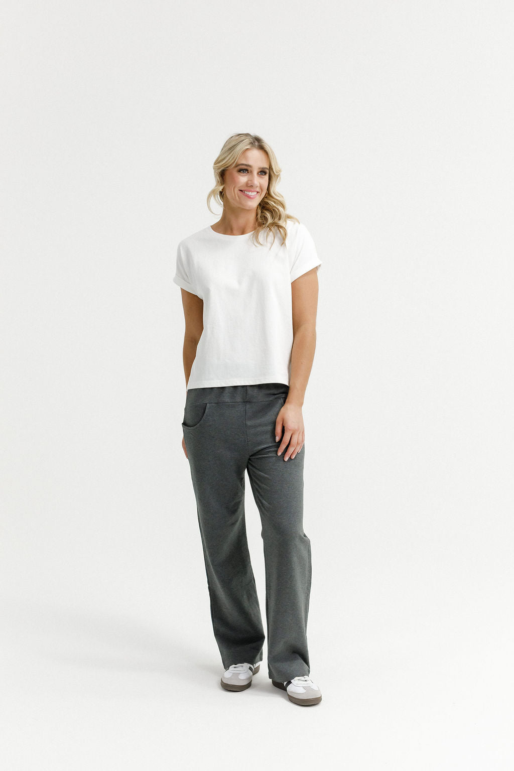 Avenue Pants - Winter Weight - Charcoal with White X