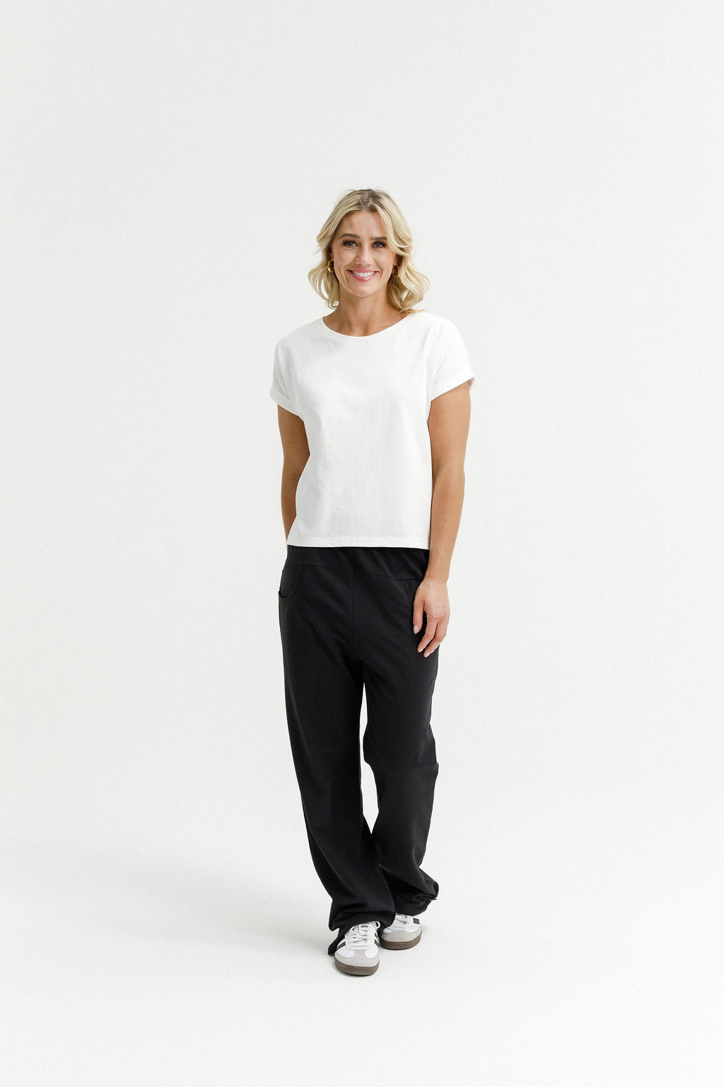 Avenue Pants - Winter Weight - Black with White X