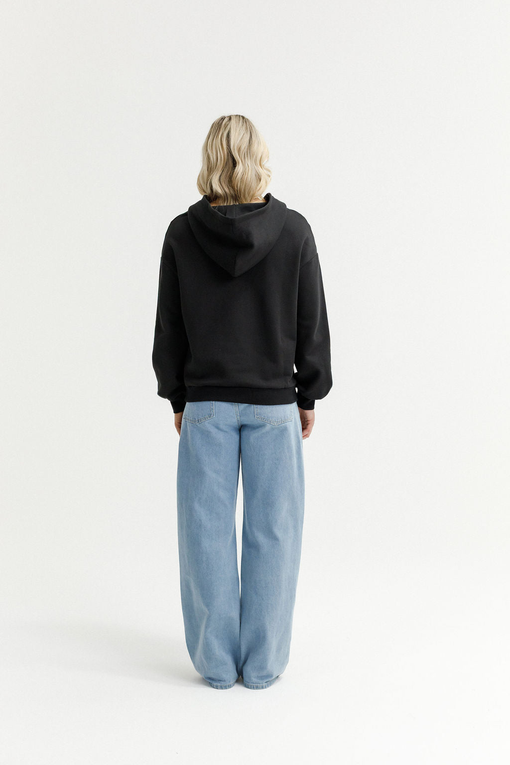 Elliot Hoodie - Alpine Weight - Black with Black X