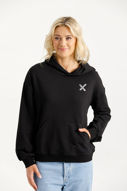 Elliot Hoodie - Black with Shadow X