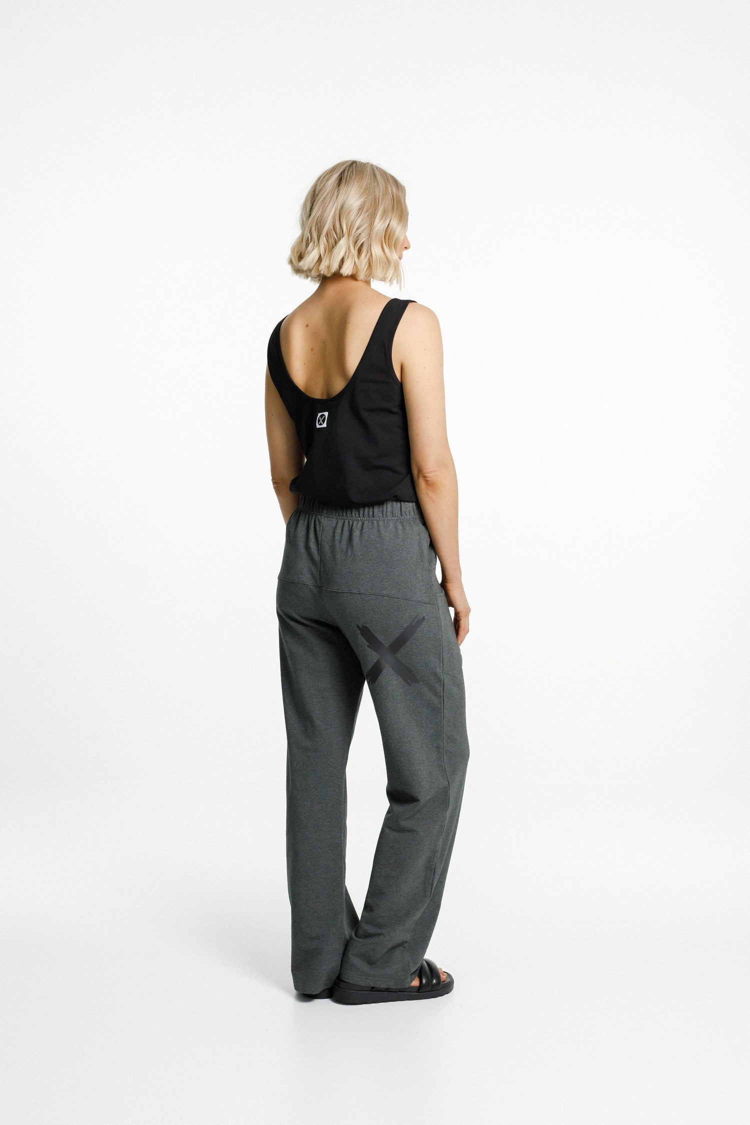 Avenue Pants - Charcoal with Matte Black X