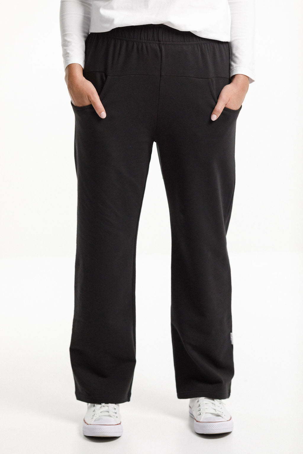 Avenue Pants - Winter Weight - Black with White X