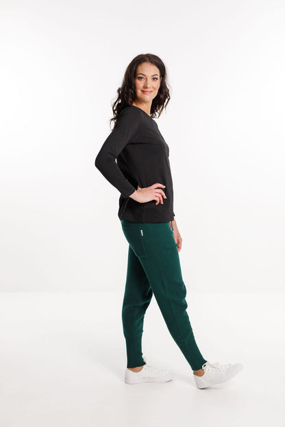 Knit Loungers - Winter Weight - Sale -  Emerald Green