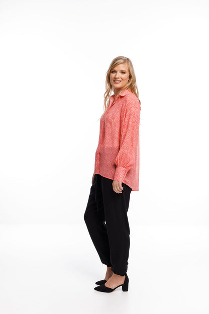 Studio Shirt - Sale - Ditsy Pink Spots