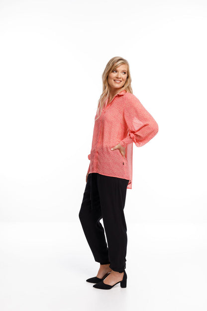 Studio Shirt - Sale - Ditsy Pink Spots