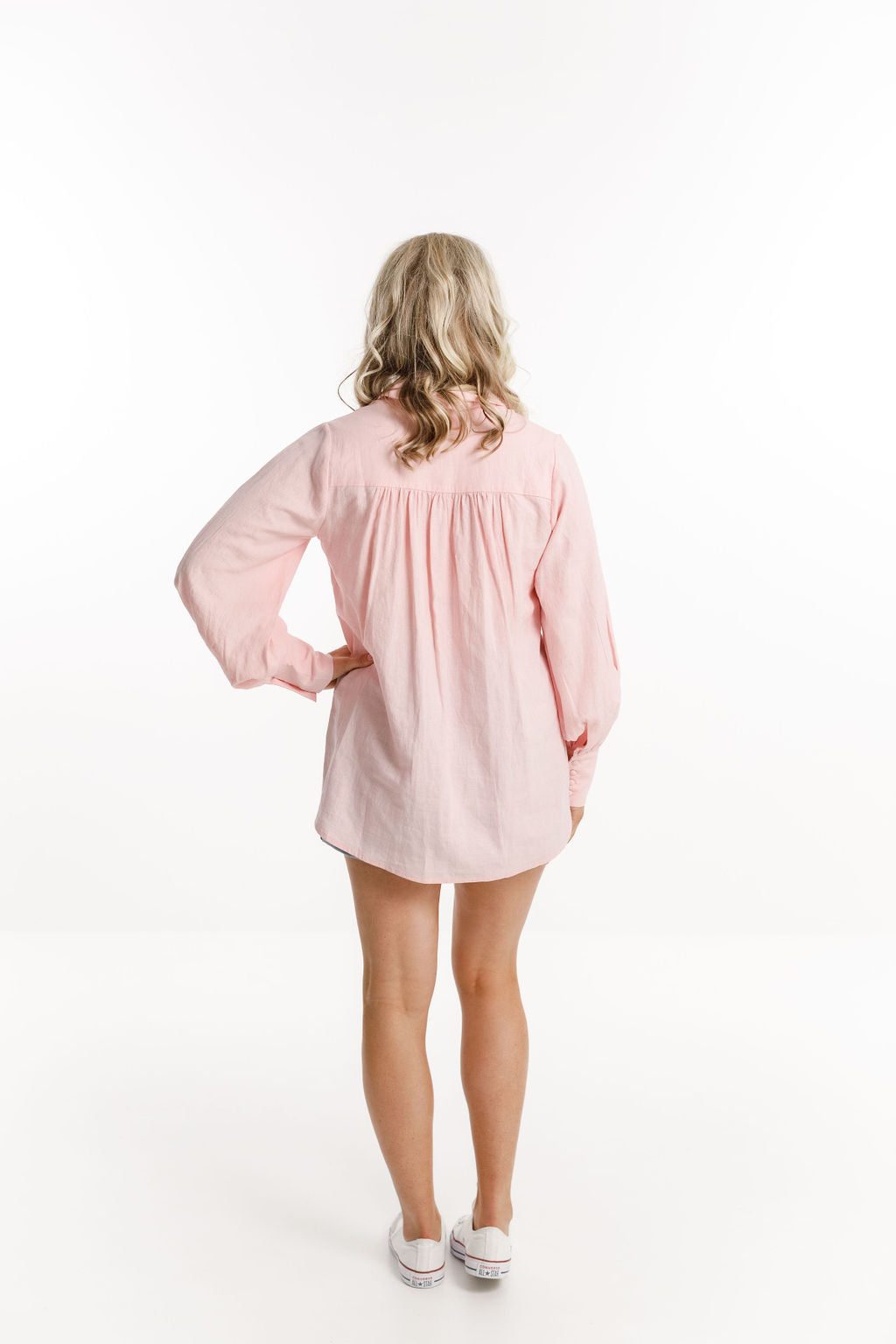 Studio Shirt - Sale - Blush Linen