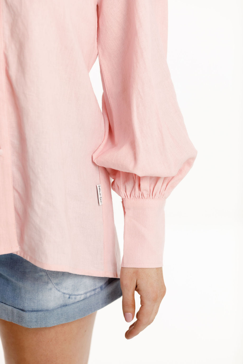 Studio Shirt - Sale - Blush Linen