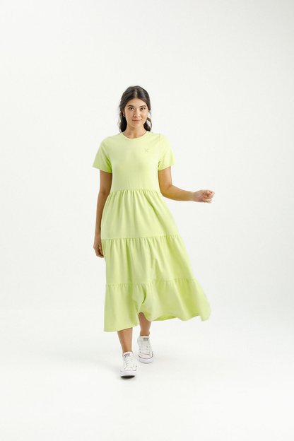 Kendall Dress - Lime with Mini X