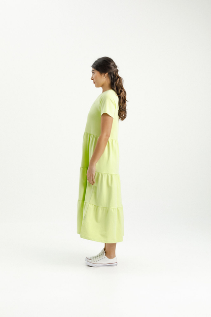 Kendall Dress - Lime with Mini X