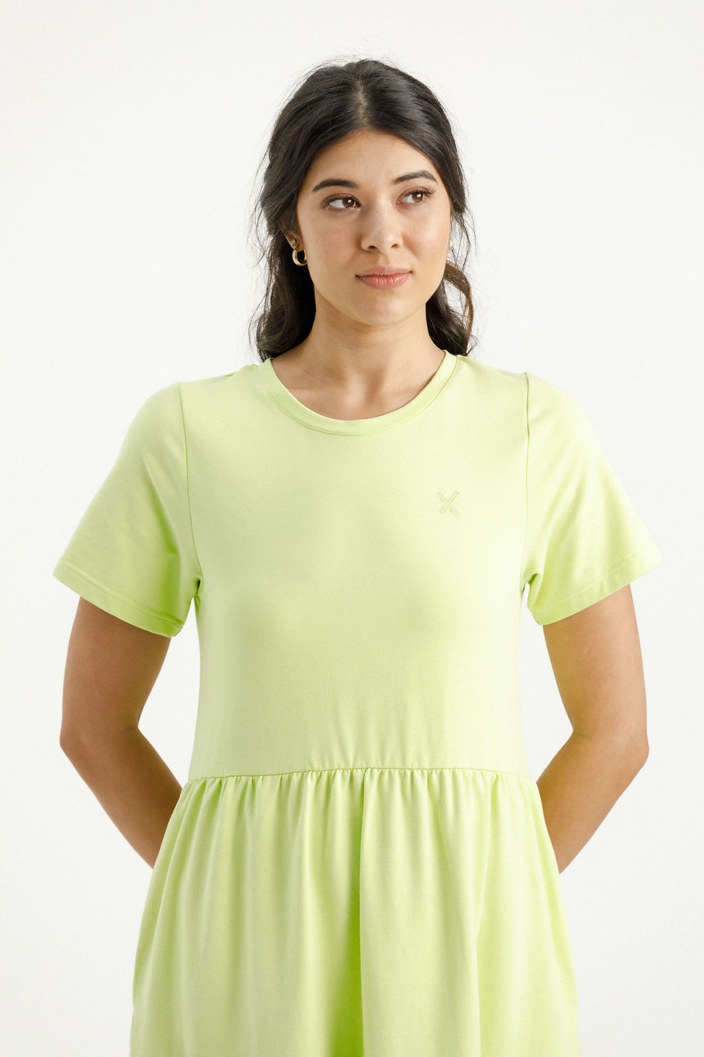 Kendall Dress - Lime with Mini X