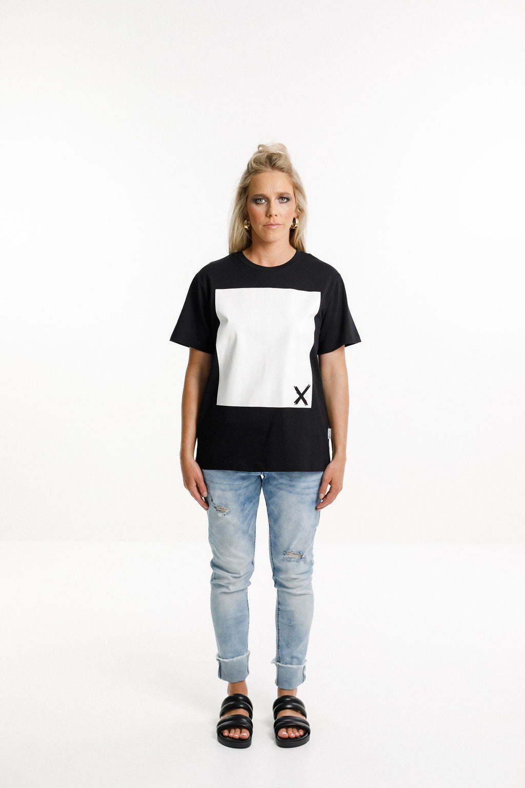 Chris Tee - Black with White Panel