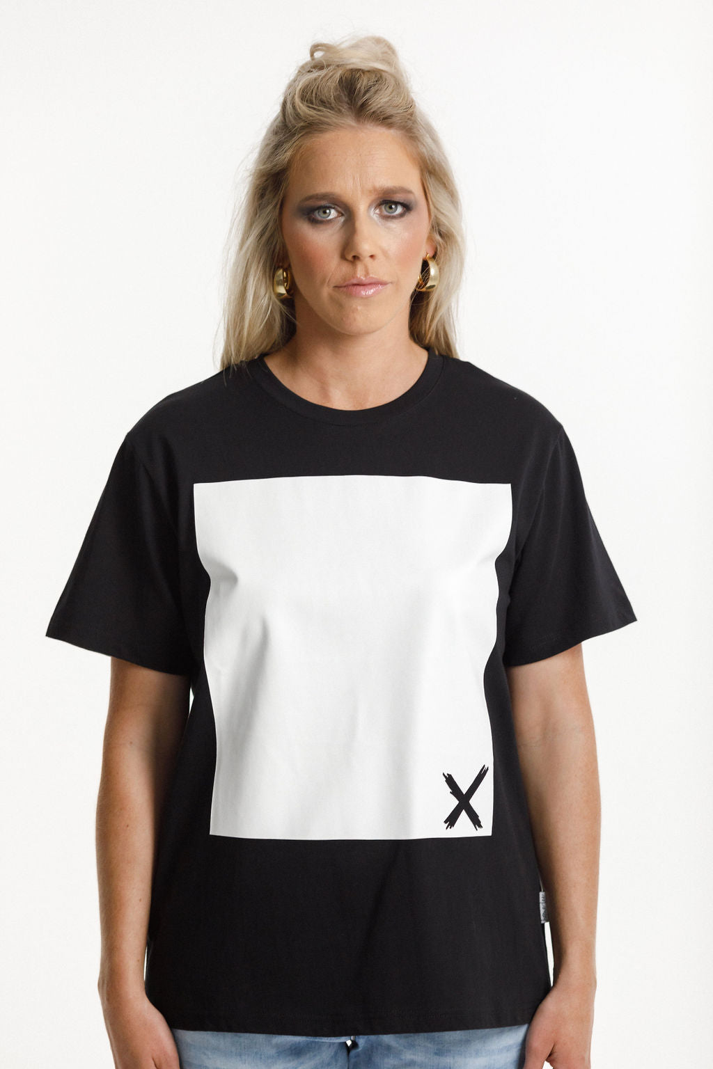 Chris Tee - Black with White Panel