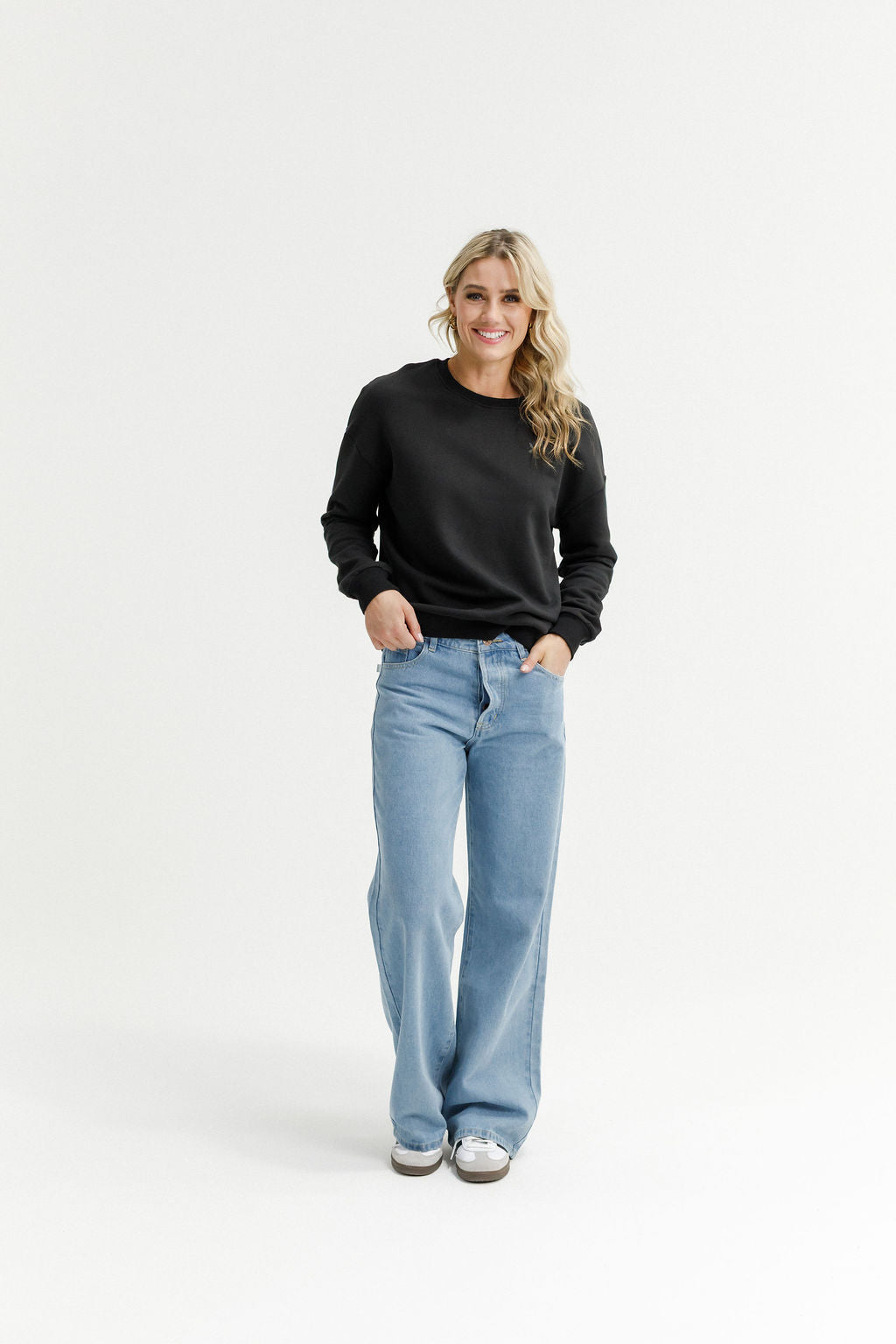 Hugo Crew - Alpine Weight - Black with Black X