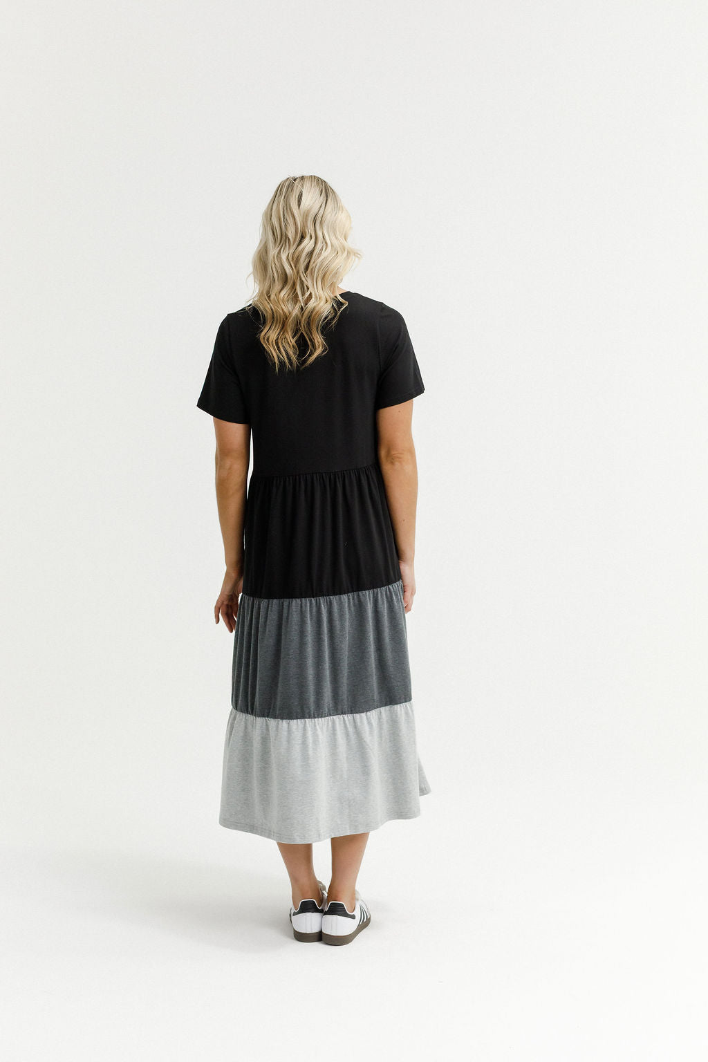 Kendall Dress - Black/Charcoal/Grey