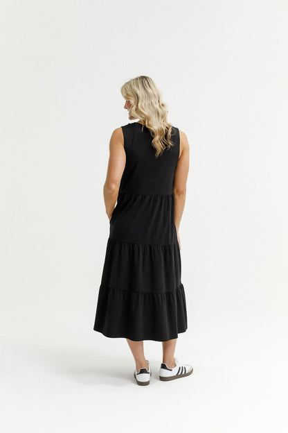 Kendall Singlet Dress - Black