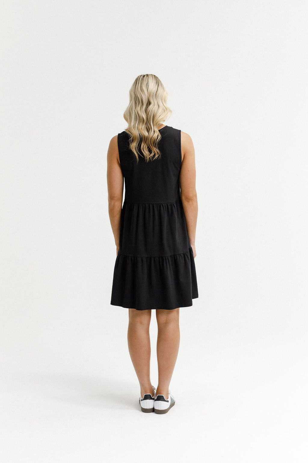 Kylie Singlet Dress - Black