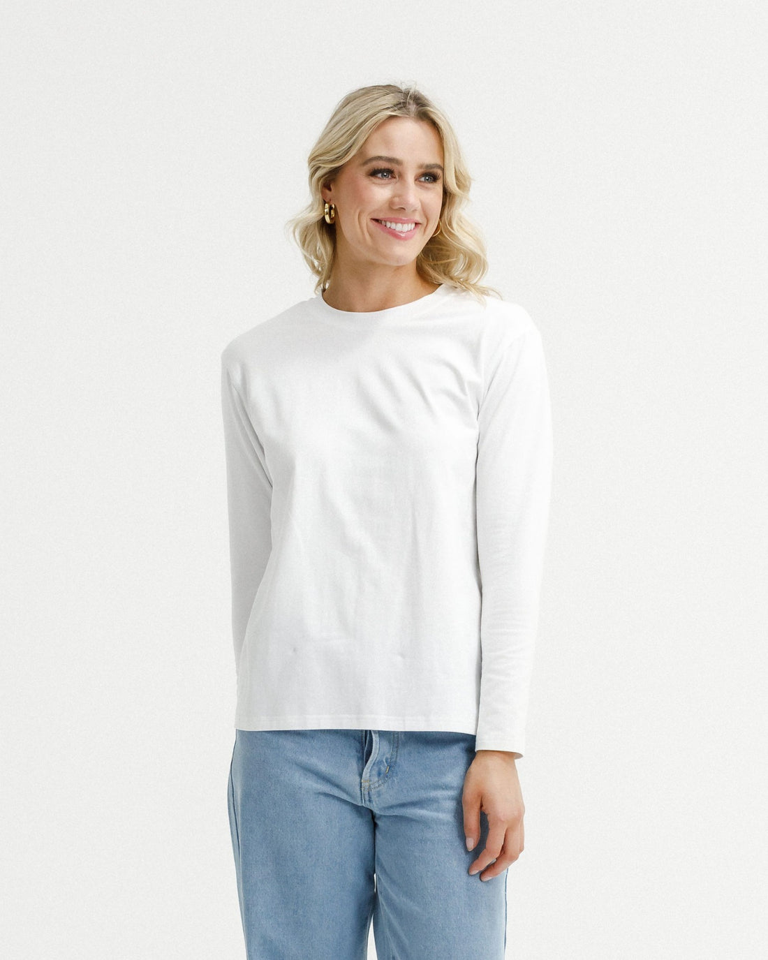 Long Sleeve Chris Tee - White