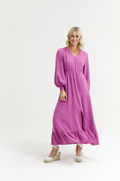 Long Sleeve Greta Dress - Orchid