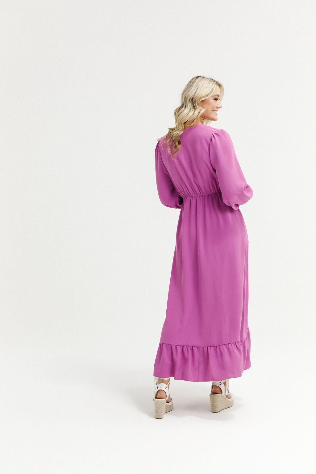 Long Sleeve Greta Dress - Orchid