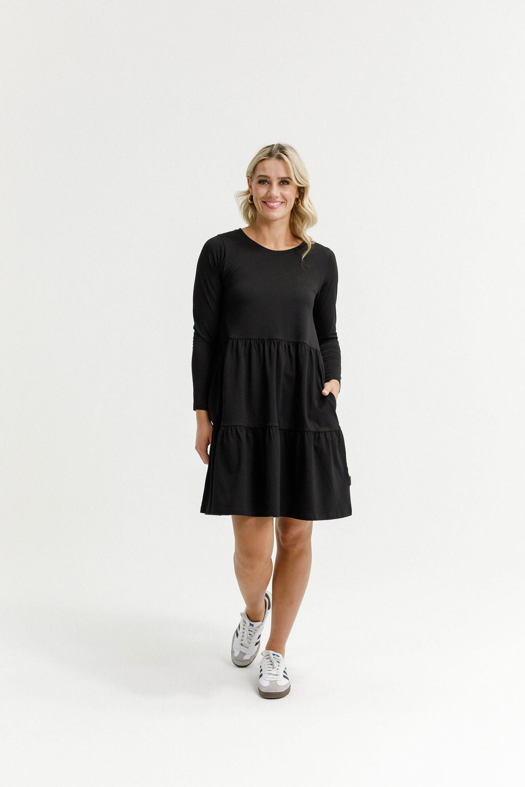 Long Sleeve Kylie Dress - Black