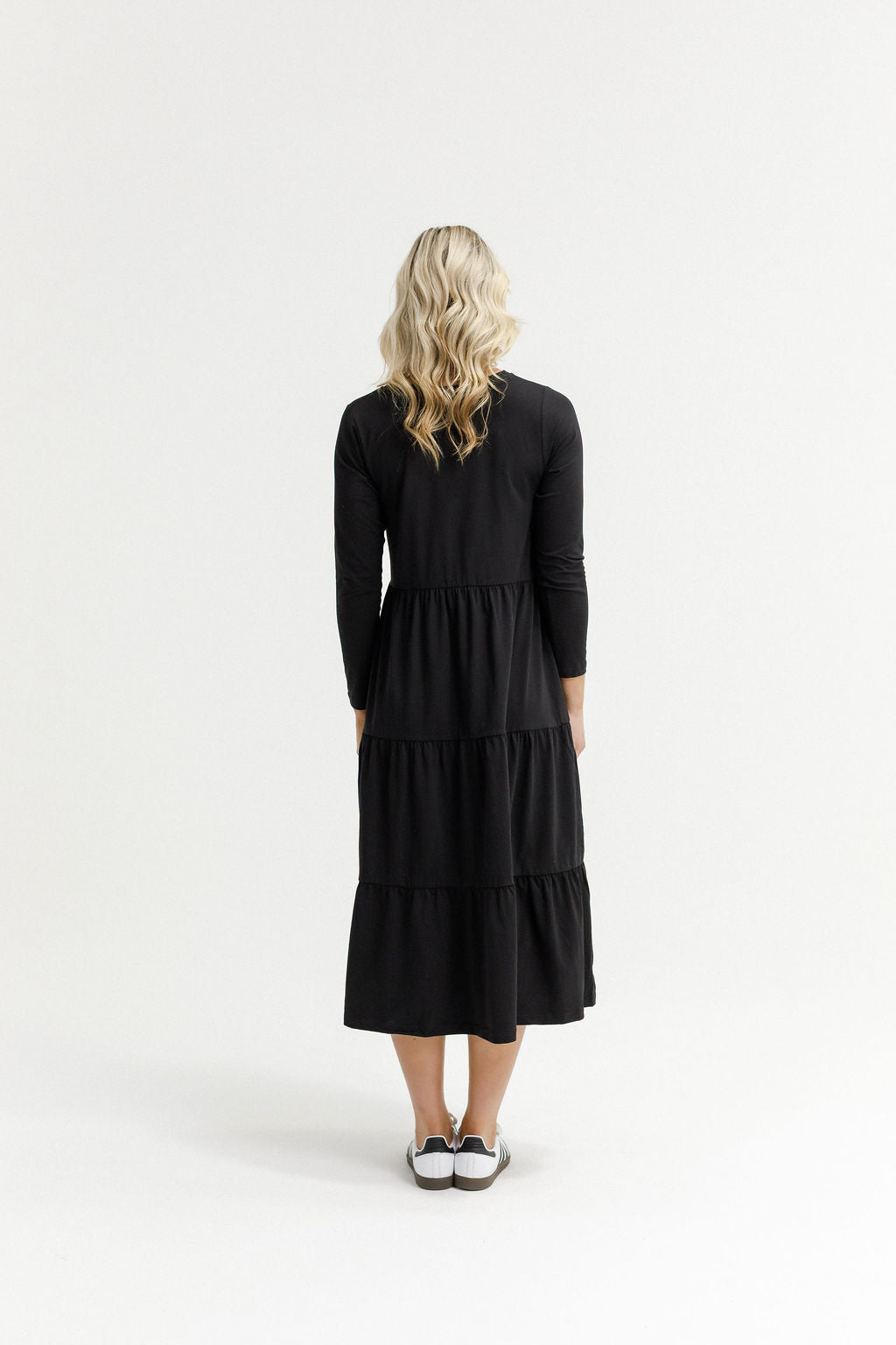 Long Sleeve Kendall Dress - Black