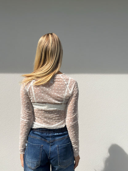 Base Tee - Cream Sweetheart